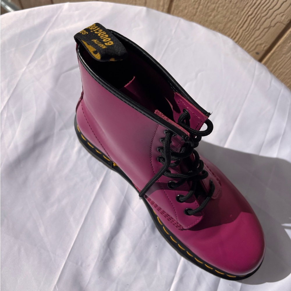 Dr. Martens 1460 Fuchsia and Pink smooth leather lace up boot - Picture 15 of 15